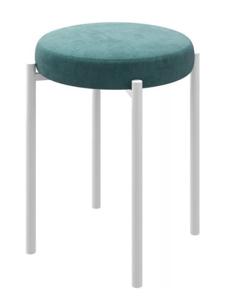 Табурет BOB зеленый, MINT LUX, белый
