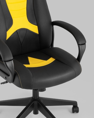 Кресло игровое ST-CYBER 8 TopChairs черный и желтый