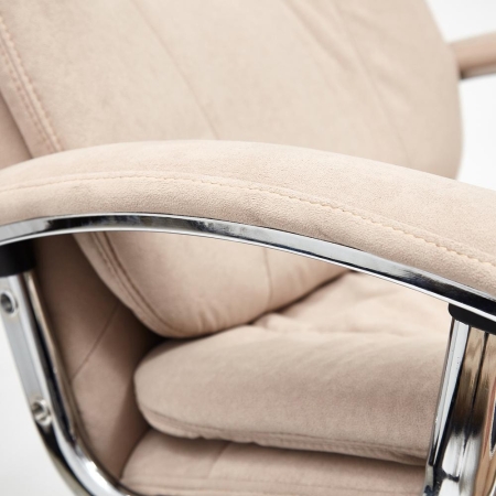 Кресло SOFTY LUX флок, бежевый, 7