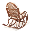 Кресло-качалка VIENNA (разборная) без подушки, ротанг top quality, 58x133x102 см, орех