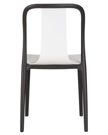 Стул обеденный ADAM черный, белый