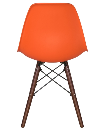 Стул обеденный LMZL-PP623 ножки темный бук сиденья оранжевый