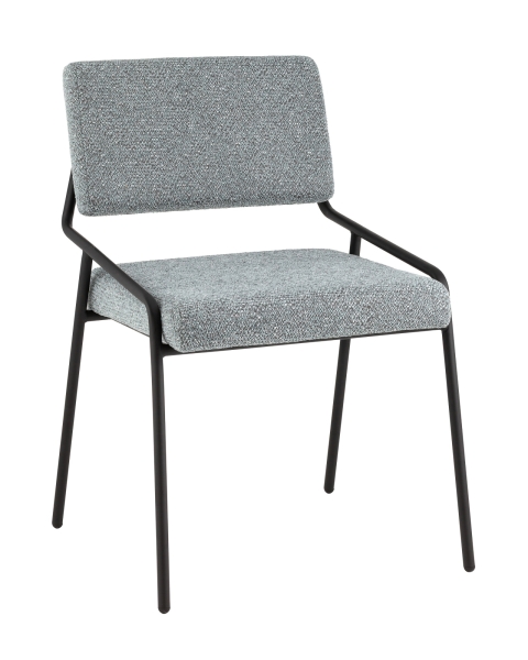 Стул Теллинг шенилл серо-синий