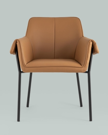 Кресло Бесс экокожа коричневый 2 шт.