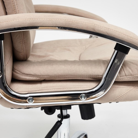 Кресло SOFTY LUX флок, бежевый, 7