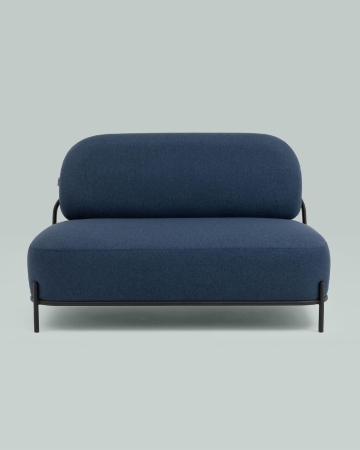 Диван Стоун рогожка синий