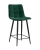 Стул полубарный Джанго велюр зеленый высота сиденья 60 см