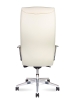 Кресло офисное Harvard слоновая кость, экокожа и металл, мягкое сиденье, с подлокотниками