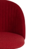 Кресло MELODY флок и ткань, бордо и красный, 10/MJ190-11