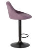 Набор 2 шт Стул барный LOGAN BLACK, пудрово-сиреневый велюр (MJ9-52)