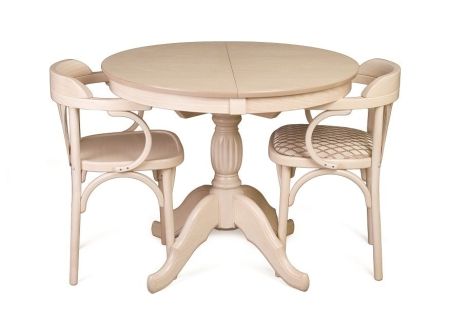 Раздвижной стол Лилия 90 беленый дуб