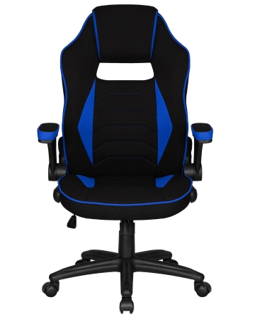 Кресло игровое RICK черно-синяя ткань