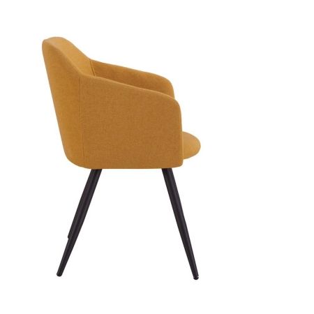 Стул DC-1727-2 желтый PK598B-4 с черными ножками