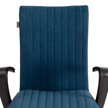 Кресло SPARK ткань и пластик, синий и черный