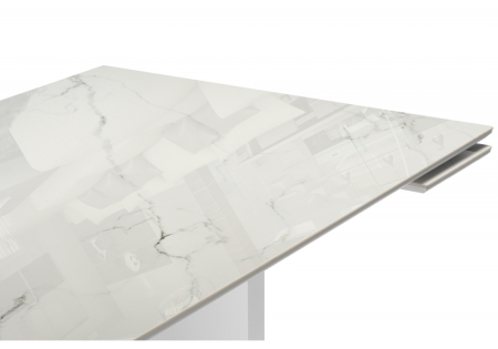 Керамический стол Монерон 200x100 дерево, белый