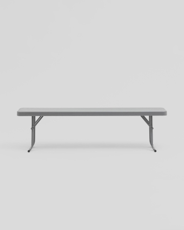 Скамейка складная Кейт 152*25*42 см серая