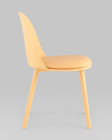 Стул Fog с подушкой пластик желтый
