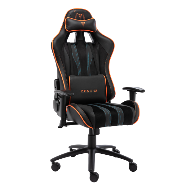 Кресло компьютерное игровое ZONE 51 GRAVITY черный-оранжевый