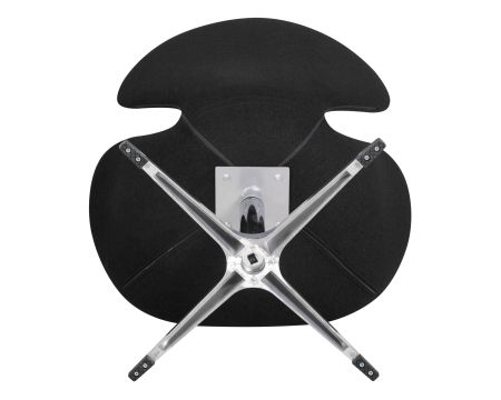 Кресло дизайнерское SWAN черная ткань