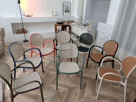 Кресло N-70 цвет белый с бежевой сеткой