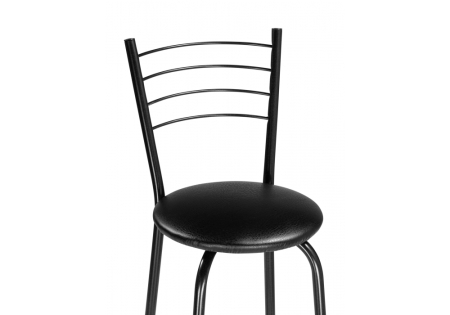 Барный стул Sadov черный, светлый мусс