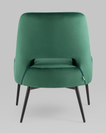 Кресло лаунж Бостон велюр зеленый