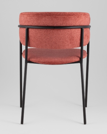 Кресло Нэлли New буклированный велюр терракотовый