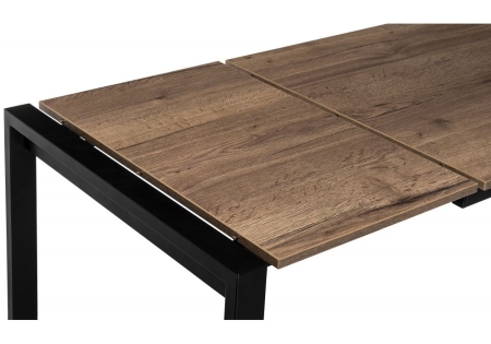 Стол деревянный Центавр дуб галифакс, черный матовый