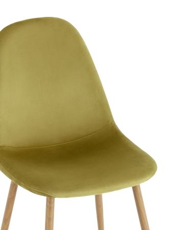 Стул Валенсия SN велюр фисташковый с металлическими ножками