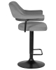 Стул барный CHARLY черный, серый велюр MJ9-75