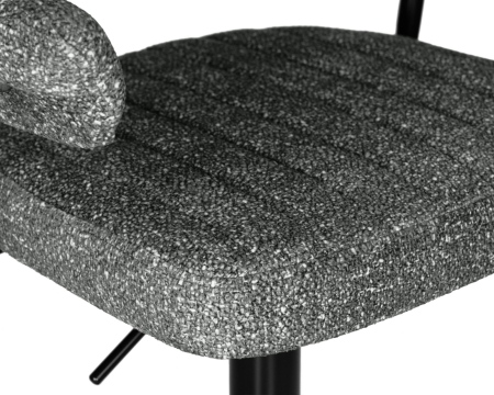 Набор 2 шт Стул барный CHARLY BLACK, серый твид (LEO11)
