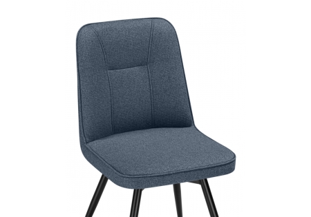 Стул на металлокаркасе Texas 3 поворотный синий, черный