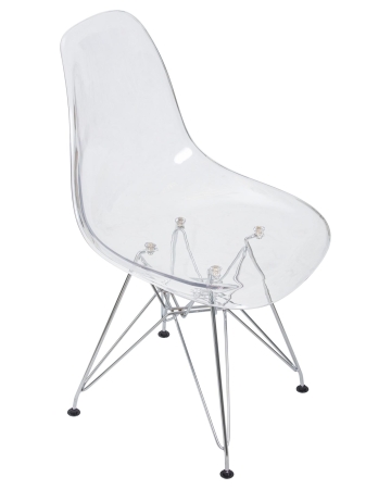 Набор 4 шт Стул обеденный DSR CASPER, ножки хром прозрачный