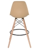 Стул барный DSW BAR ножки светлый бук сиденья бежевый GR-03