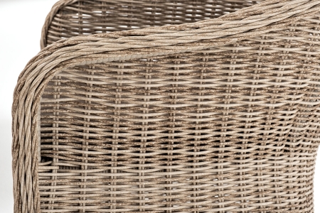 "Эспрессо–80 R" обеденная группа плетеная, цвет бежевый