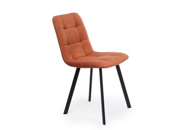 Стул на металлокаркасе Чилли терракотовый, черный