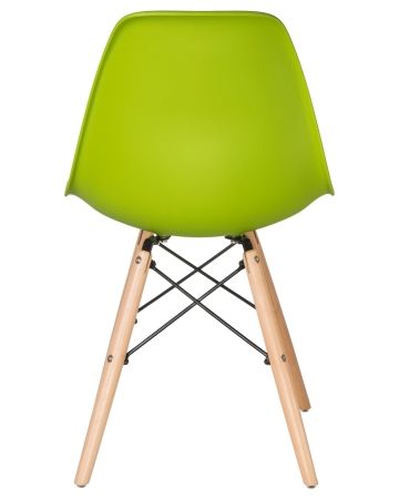 Стул обеденный DSW ножки светлый бук, салатовый G-08