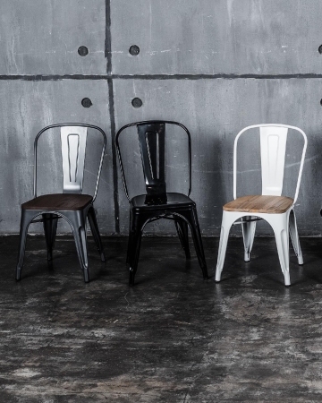 Стул TOLIX черный глянцевый