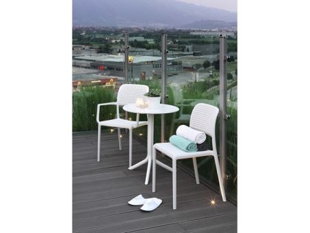 Стол пластиковый обеденный Step + Step Mini белый