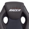 Кресло RACER GT new экокожа и ткань металлик и серый 36 и 12