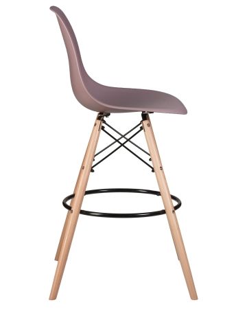 Стул барный DSW BAR ножки светлый бук сиреневый P-04