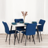 Стул обеденный Bari синий велюр