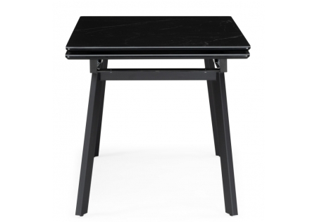 Керамический стол Норман 140(200)х80 черный мрамор, черный