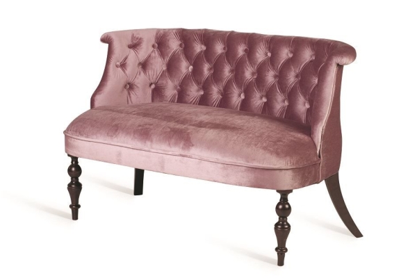 Диван Бархат темный тон, 24 - розовый