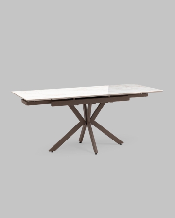 Стол раскладной Marmer 120-180*80*76 керамика капучино