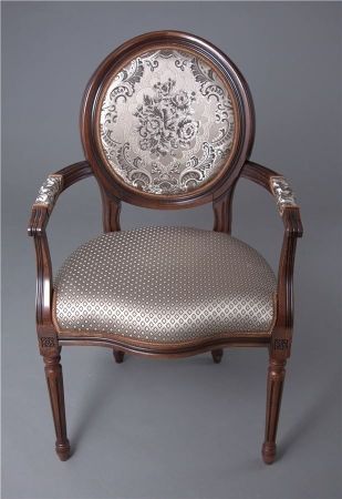 Кресло "Милорд-15" темный орех, патина