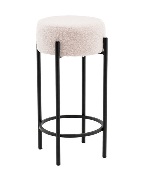 Стул барный Беккет букле бежевый