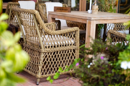 "Латте" плетеное кресло из искусственного ротанга, соломенный