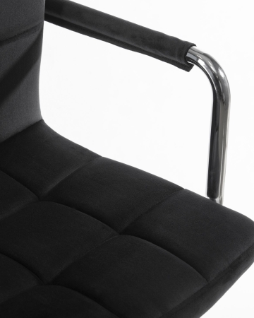 Набор 2 шт Офисное кресло для персонала TERRY, черный велюр (MJ9-101)