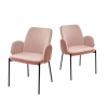 Стул NIKKI VF109 розовый, VF110 брусничный